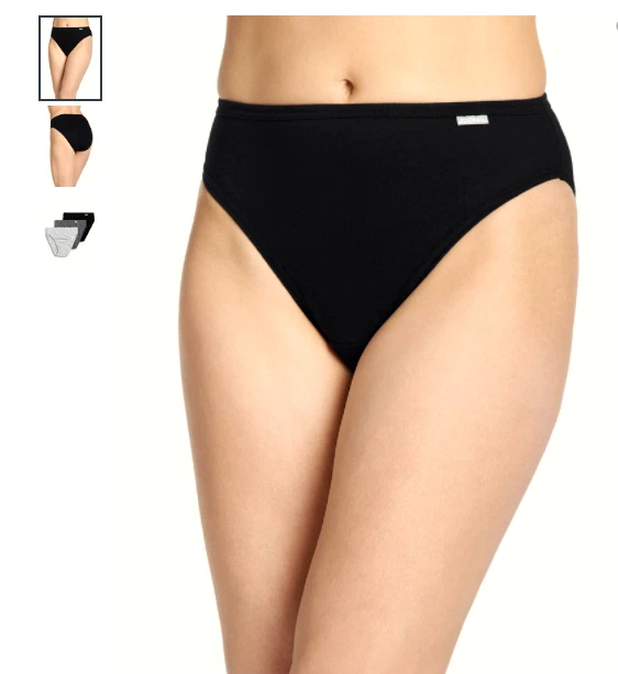 Women's 3-Pack Jockey French Cut (GRAY ASST) Cotton Comfort Underwear - Image 3 of 4