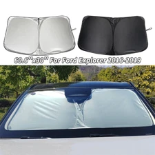 For Ford Car Sun Shade Foldable UV Windscreen Sunshade Front Window Cover Visor