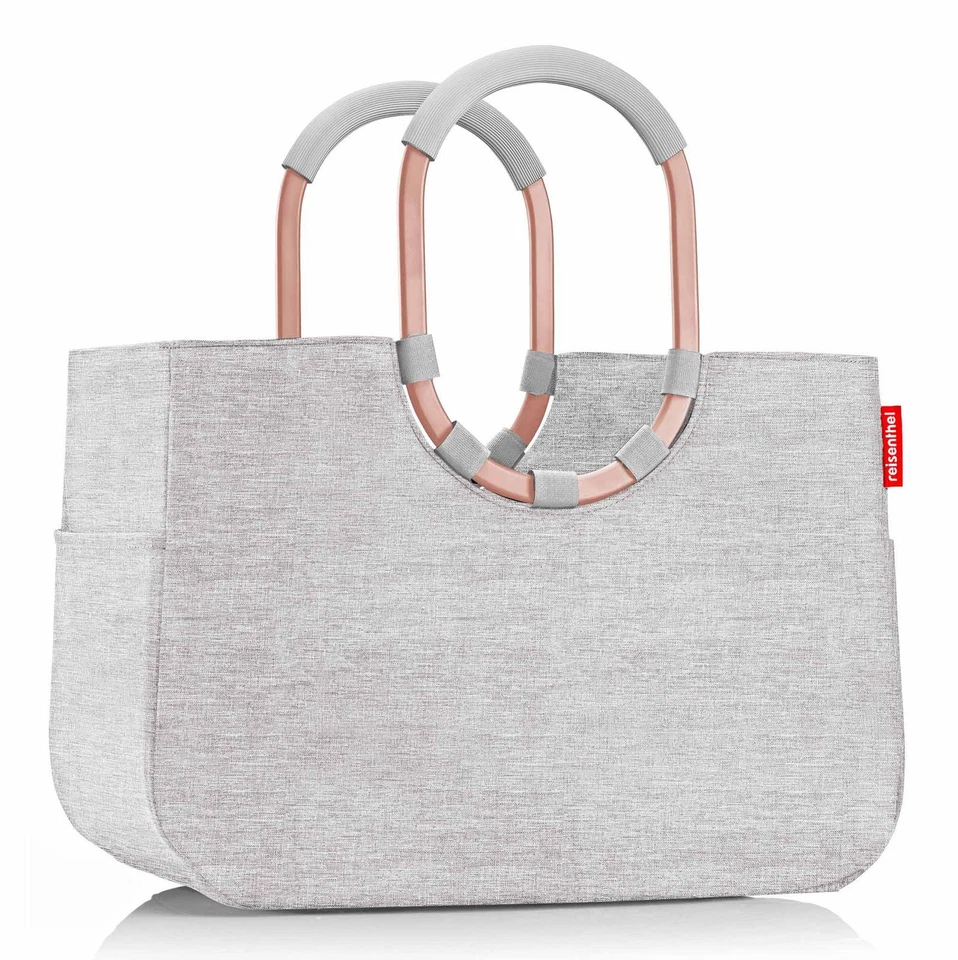 reisenthel Loopshopper L Shopper Schultertasche Twist Sky Rose hellgrau Neu - Bild 2 von 3