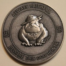 Scout Sniper Ghillie Suit MOS 8541 / 0317 This Dog Hunts! Marine  Challenge Coin