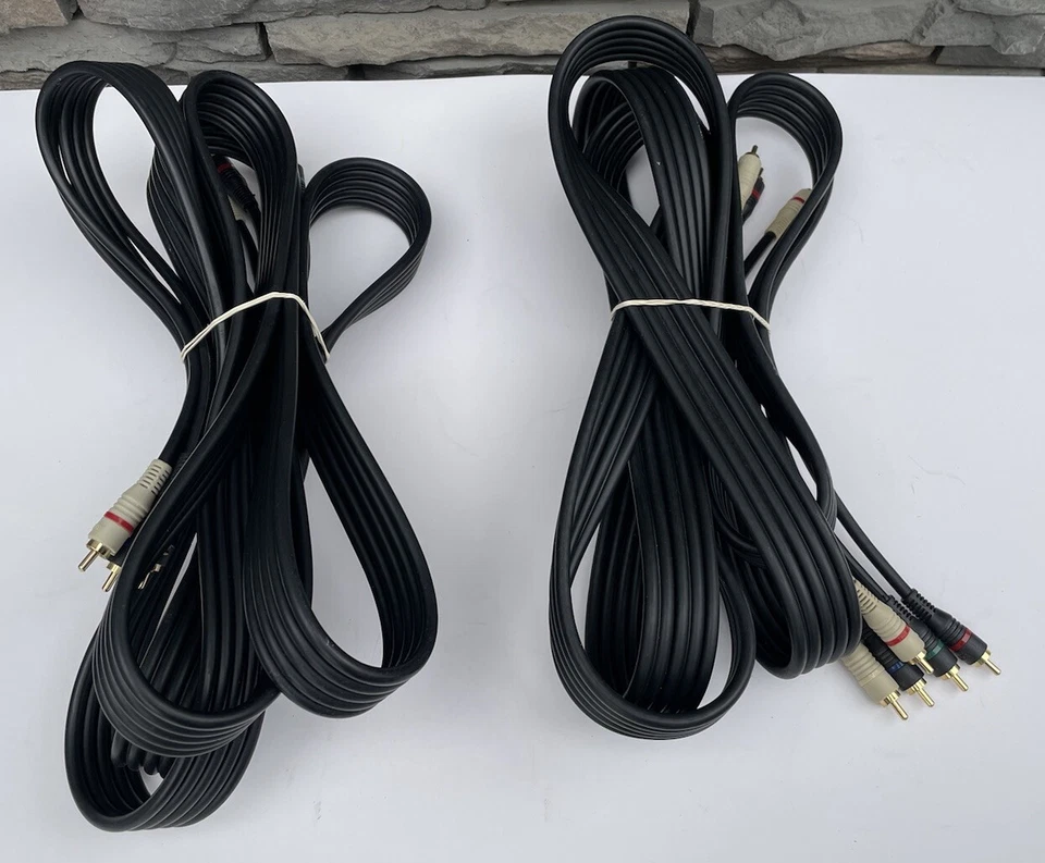 Lote de 2 cables de audio/video Monster Gold RGB azul verde rojo funcionando Foto 2 de 2