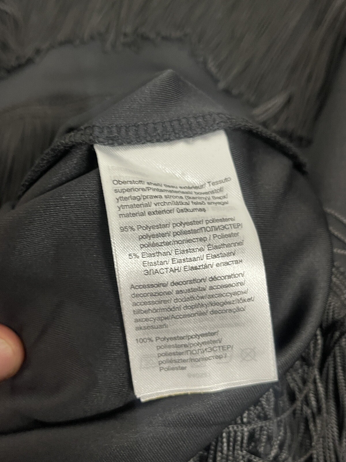 Body Flirt Dress Womens Medium A Line Tasseled Ruffle Black Sleeveless N144