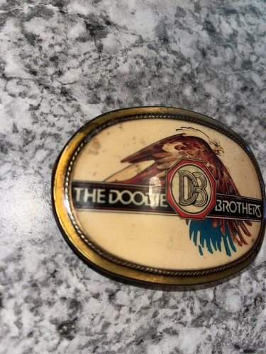 1977 vintage DOOBIE BROTHERS eagle PACIFICA belt buckle 1970s western cowboy - Picture 3 of 6