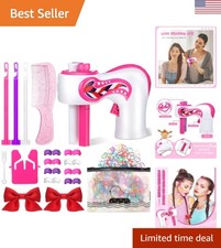 Portable Hair Twister Machine - 18-Piece DIY Hairstyling Kit for Quick Braiding