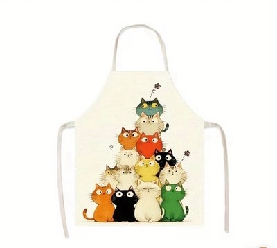 Katzenmotivschürze tolles Geschenk für Katzenliebhaber Kochen Backen