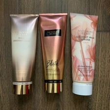 3 Mixed lot Victoria's Secret Bare Fragrance Body Lotion Parfume 8 FLOZ Coconut