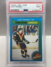 1979-80 O PEE CHEE CURT FRASER #117 RC PSA 9 MINT *POP 17