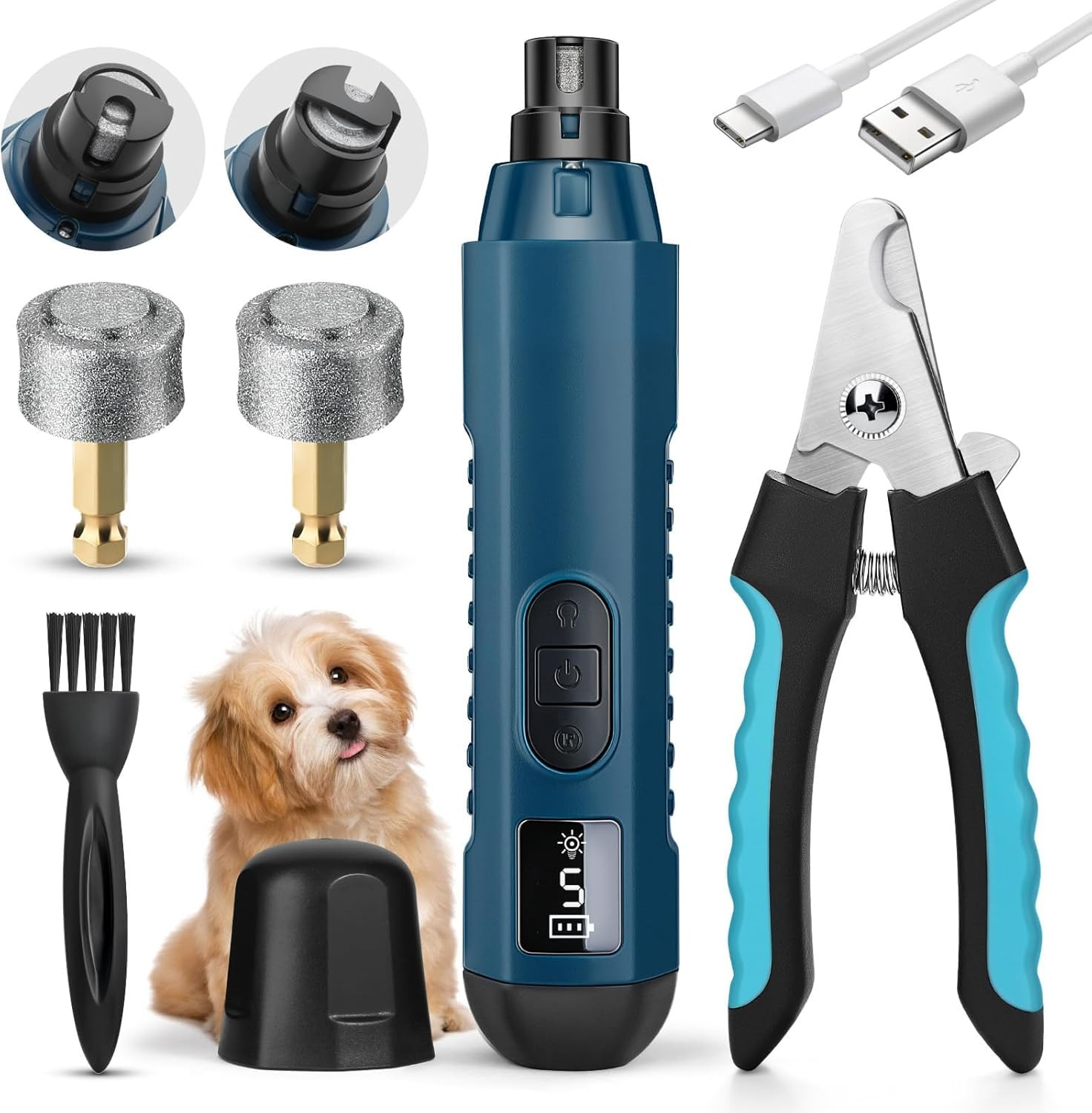 Lima Elettrica Unghie Cani 5 Velocità: Il Mai Più Senza per il Tuo Pet