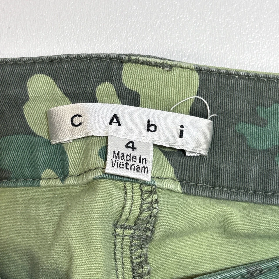 Cabi Camo Pants - Style #766 - Vintage - Size 6 - Zipper Pockets and Cuffs - Image 3 of 4
