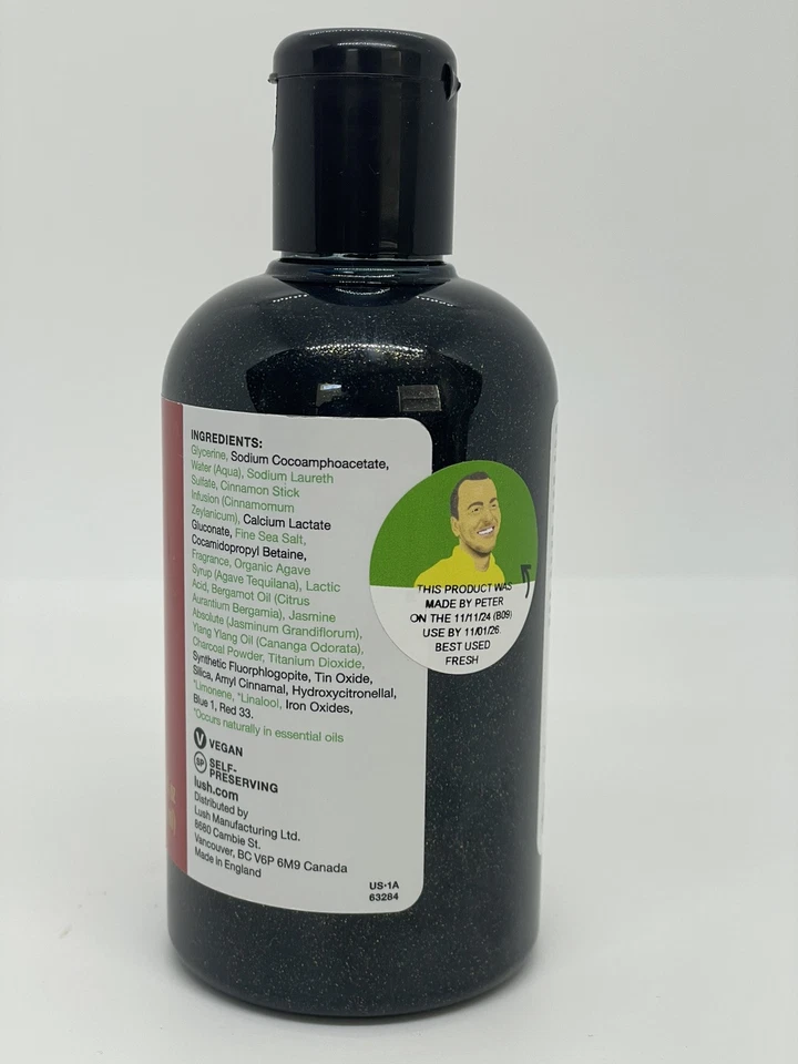 Lush Kitchen Exclusive Christmas Eve Shower Gel Jasmine Vegan 8.4oz NEW - Image 2 of 3