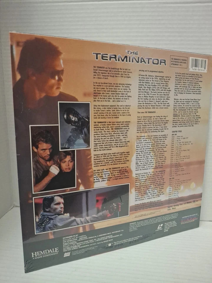 The Terminator (1984 LASERDISC)NEW/ SEALED,GREAT CONDITION,gr - Image 3 of 4