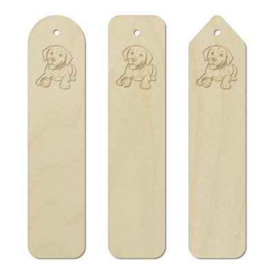3 x 'Dog With A Ball' Birch Bookmarks (BK00030507)