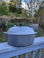 Vintage Hammered Club Aluminum Hammercraft Cookware Oval Roaster Dutch Oven