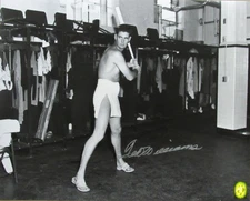 Ted Williams HOF Signed/Autographed 16x20 B/W Photo Boston Red Sox TWF 198527