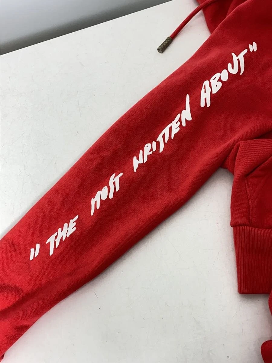 OFF WHITE Felpa con cappuccio zip OFFWHITE rossa S usata