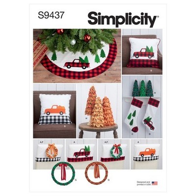 SIMPLICITY Schnittmuster 9437 Weihnachtsdekoration *15% Rabatt*