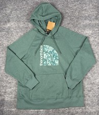 NWT The North Face Hoodie Womens L Jumbo Half Dome Classic Fit Dark Sage Green