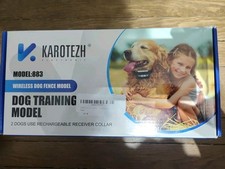 Karotezh 883 Wireless Dog Fence System with Rechargeable Receiver Collars