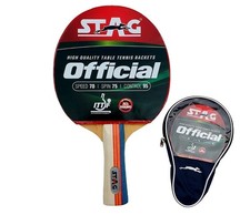 Stag Official Table Tennis Racquet Multicolor Intermediate Level Set of 1 AU