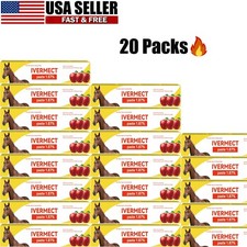 20 Pack Apple Flavor Horse Dewormer Paste Boxed Wormer Exp 01/2028