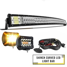 54 Curved Led Light Bar Spot Flood Combo Offroad4 Led Cube Pods For 4x4 Suv 54 Curved Led Light Bar Spot Flood Combo Offroad4 Led Cube Pods For 4x4 Suv