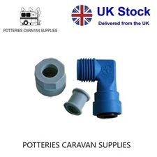 Truma Combi Ultrastore Water Heater Cold Elbow Fitting John Guest 12mm 70151-03.