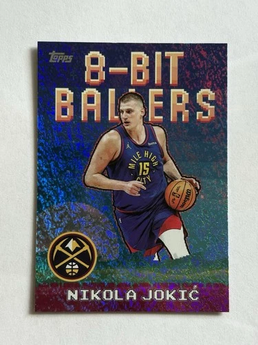2025-26 Topps NIKOLA JOKIC 8-Bit Ballers Rainbow Holo Foil Denver Nuggets SP