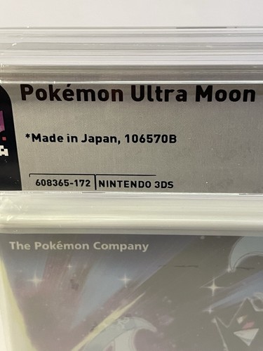 Pokémon Ultra Luna Nintendo 3DS - Grado WATA Perfetto 10 A++ Sigillato Edizione USA - Foto 8 di 8