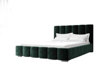Luxus Schlafzimmer Bett Polster Design Luxus Gr&uuml;n Doppel Hotel Betten Neu