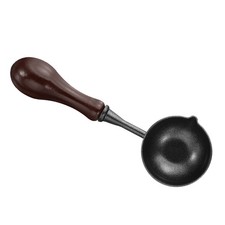4" Wax Seal Spoon, 1Pcs Painted Wax Sealing Melting Spoon, Brown