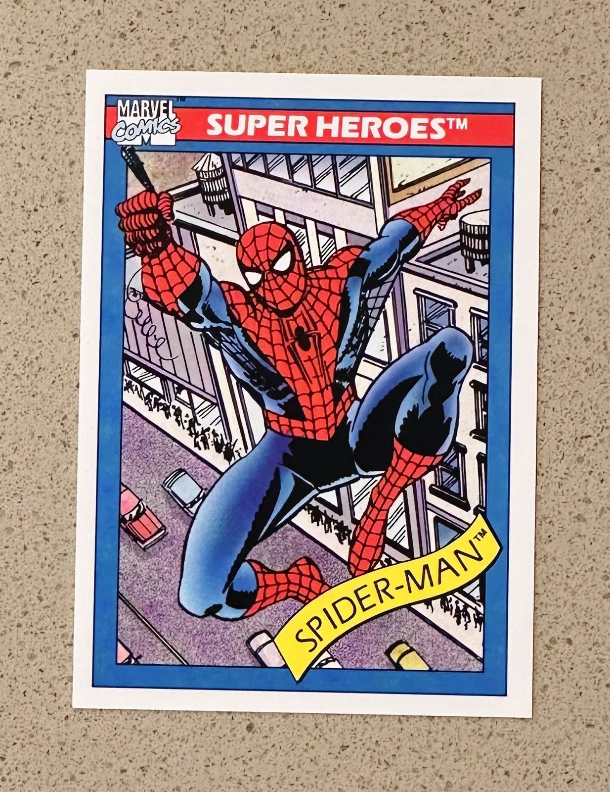 Spider-Man #29 Marvel 1990 Universe trading card — raw and PSA graded price guide