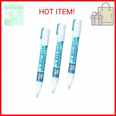 KURETAKE ZIG CORPORATION 2-Way Glue Pen 3P, Chisel Tip