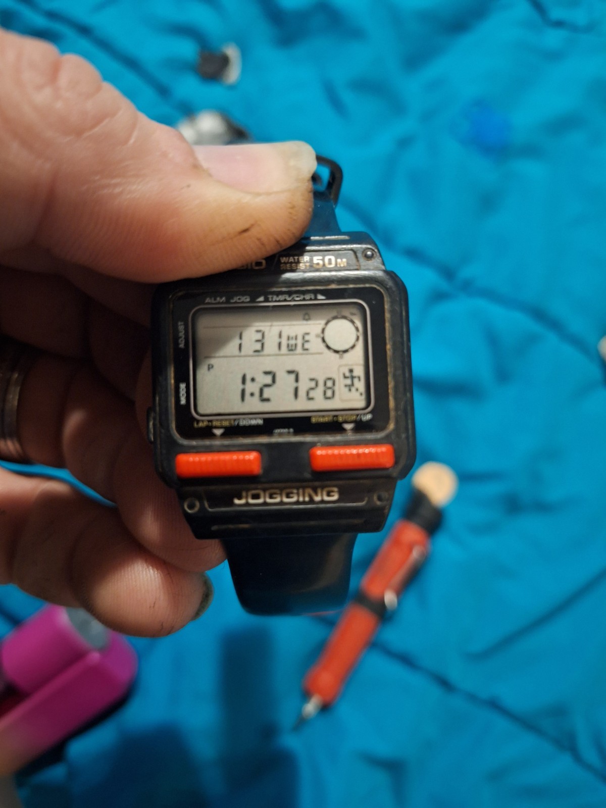 Casio J-51W JDM Exercise Rare Men’s Jogging 1980s Sports Digital Watch Vintage - vintagewatches.pk