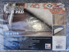Mohawk Home 3' x 10' Non Slip Rug Pad Gripper 1/4 Thick Felt+Rubber Surface