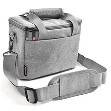 FOSOTO Camera Bag Case with Waterproof Rain Cover Compatible for Nikon Gray