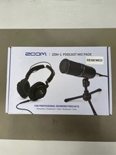 Zoom ZDM-1 Podcast Mic Pack with Dynamic Microphone, Headphones, Tripod, XLR