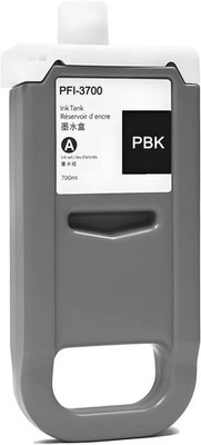 PFI-3700PBK Photo Black Pigment Ink Tank 700ml Replacement for Canon PFI-3700...
