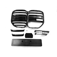 K�HLERGRILL NIEREN GRILL GITTER VORNE GLANZ SCHWARZ F�R BMW 4ER G22 COUPE 2021+