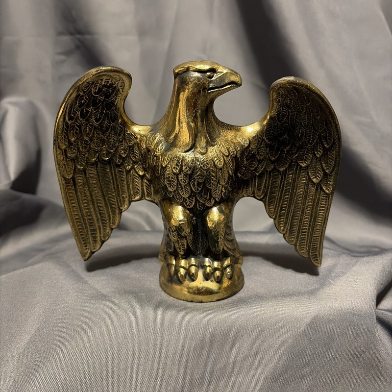 Vintage Metal Eagle Finial - 6 x 6 1/2”