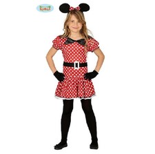 Costume Disney Minnie Bambina 7-9 Anni Vestito carnevale topolina
