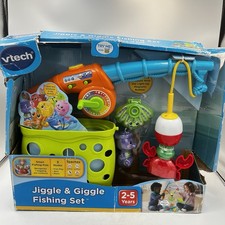VTech Jiggle  Giggle Fishing Set Smart Fishing Pole 2-5 Years NEW Box Damaged