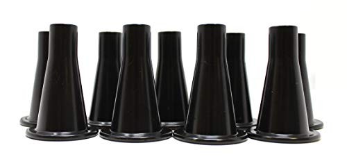  Black Plastic 3-5/8” Bed Frame Feet/Glide Leg | Tall Cone Shaped Replacement 9 - Picture 3 of 8