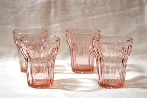 Vintage Anchor Hocking Queen Anne 3 inch Juice Glasses 4