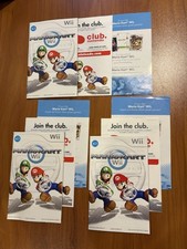  Manual Only Mario Kart - Nintendo Wii Instruction Booklet w/ Inserts LOT 3