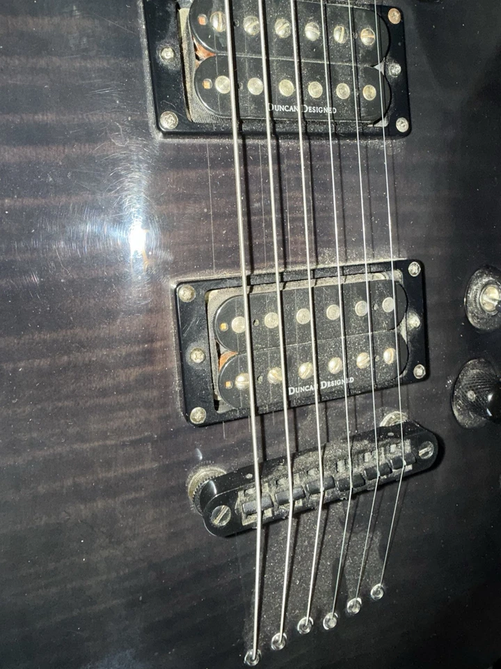 Schecter Diamond Series guitar with bag  Untested As-Is - Image 4 of 4