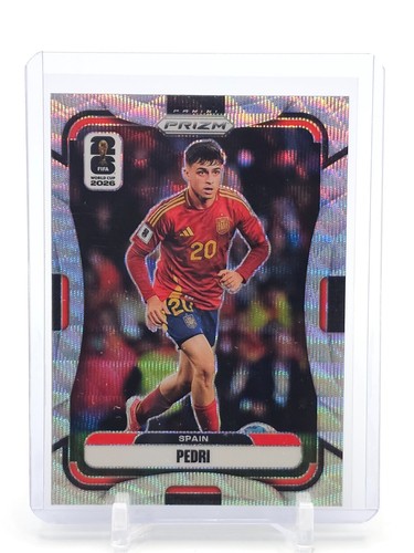 PEDRI 2026 PANINI PRIZM FIFA WORLD CUP 2026 SOCCER SILVER WAVE #80 SPAIN Q2615