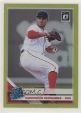 2019 Panini Donruss Optic Rated Rookies Lime Green Prizm Darwinzon Hernandez 0c6