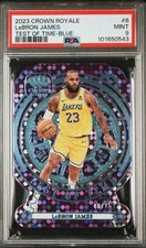 2023 Test of Time Blue /75 LeBron James Crown Royale Holo Refractor PSA Mint 9👑