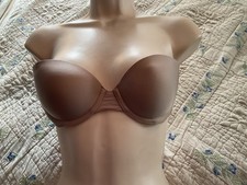 Victoria s Secret Bra Beige Strapless Push-Up 32B 32 B
