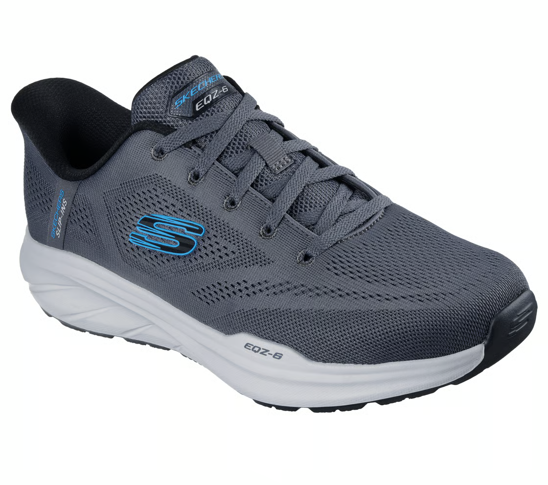 Skechers Shoes Men Slip Ins Extra Wide Sport Comfort Charcoal